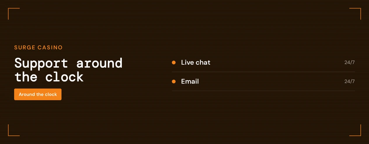 Check round-the-clock support